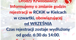 Zmiany w godzinach rejestracji krwiodawców w czwartki (OD WRZEŚNIA)