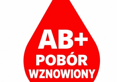 Wznowienie poboru grupy krwi AB RhD+ od 22 czerwca 2026 r.